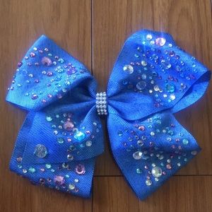 Jojo Siwa denim bejeweled bow